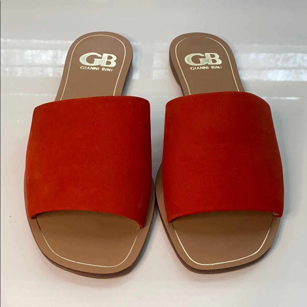 Orange sandals